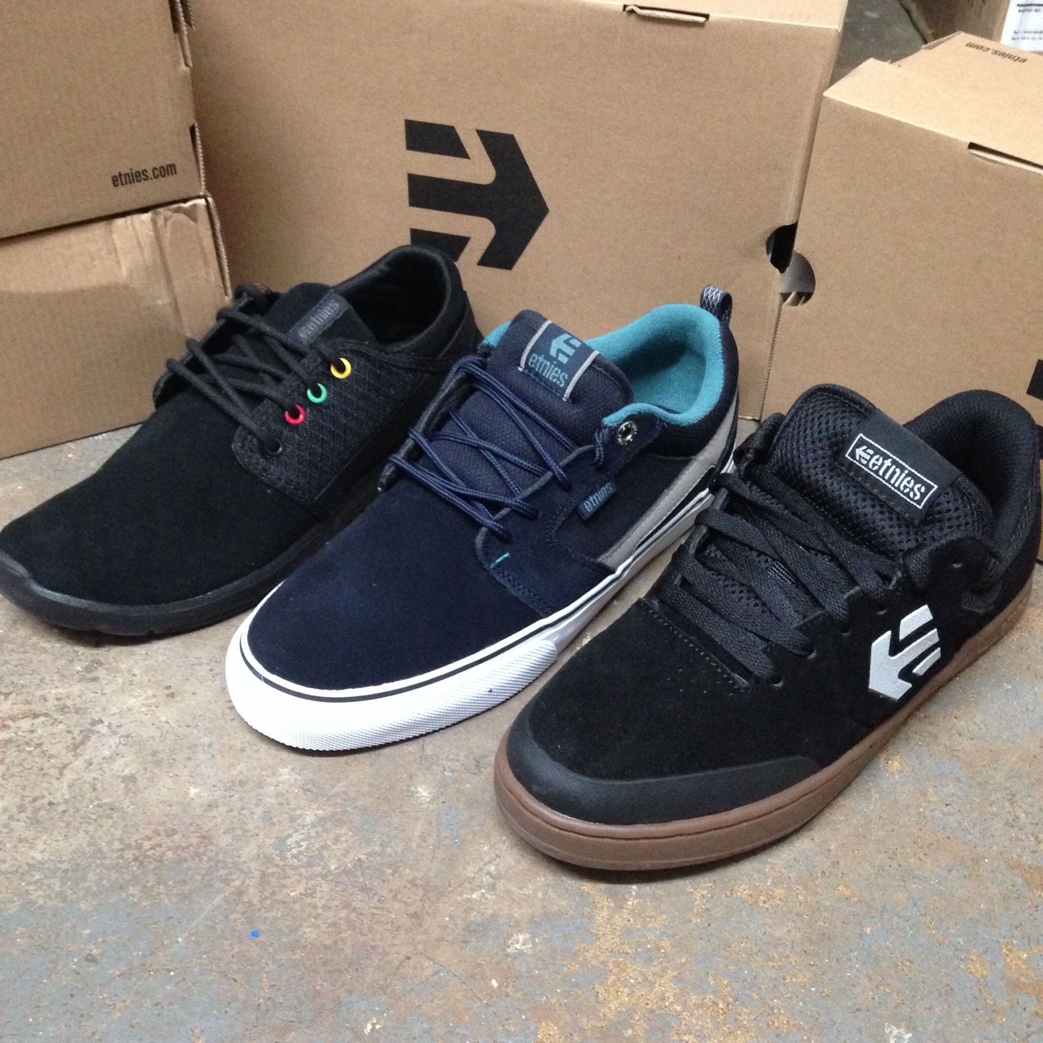 Etnies  scout, Rap CT, and Marana