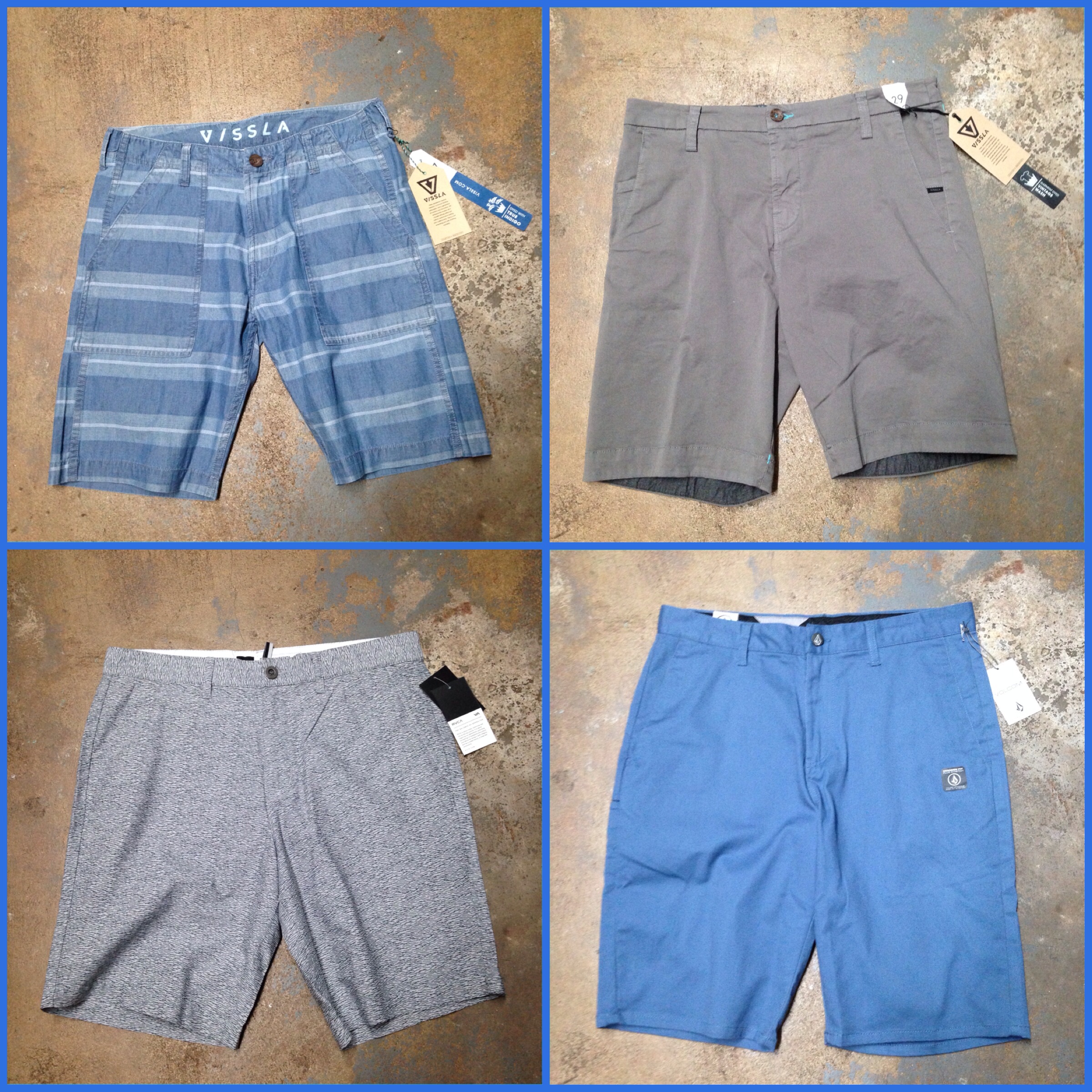 Shorts from Vissla, RVCA, and Volcom! 