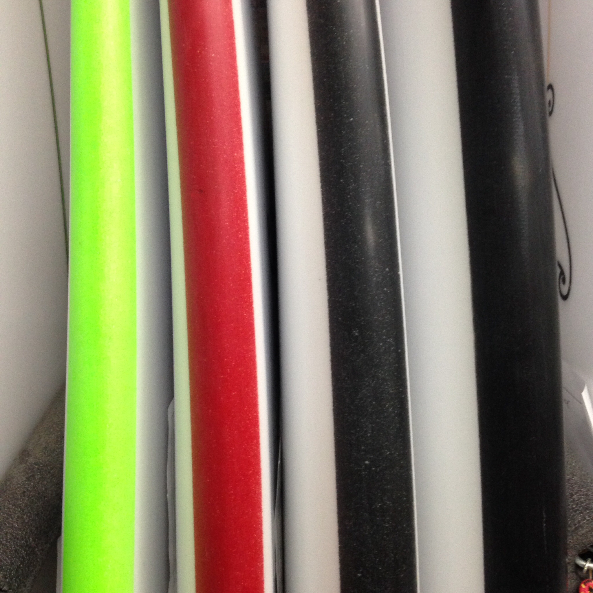 Summerjet surf boards colorful rails! 