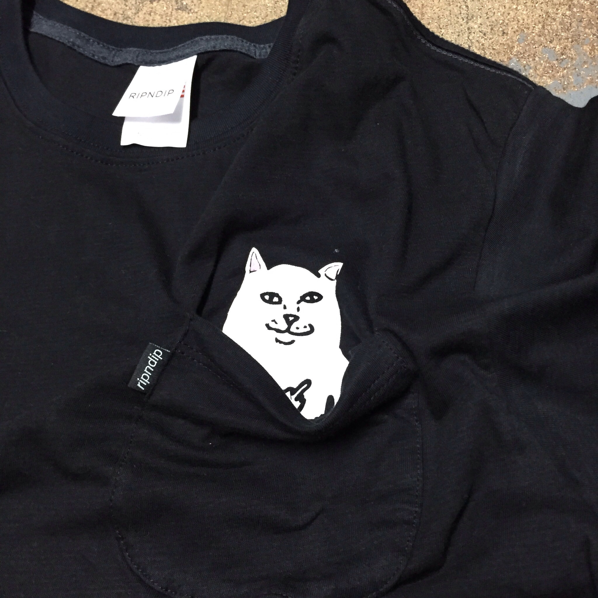 Rip n dip Lord Nermal pocket tee! 