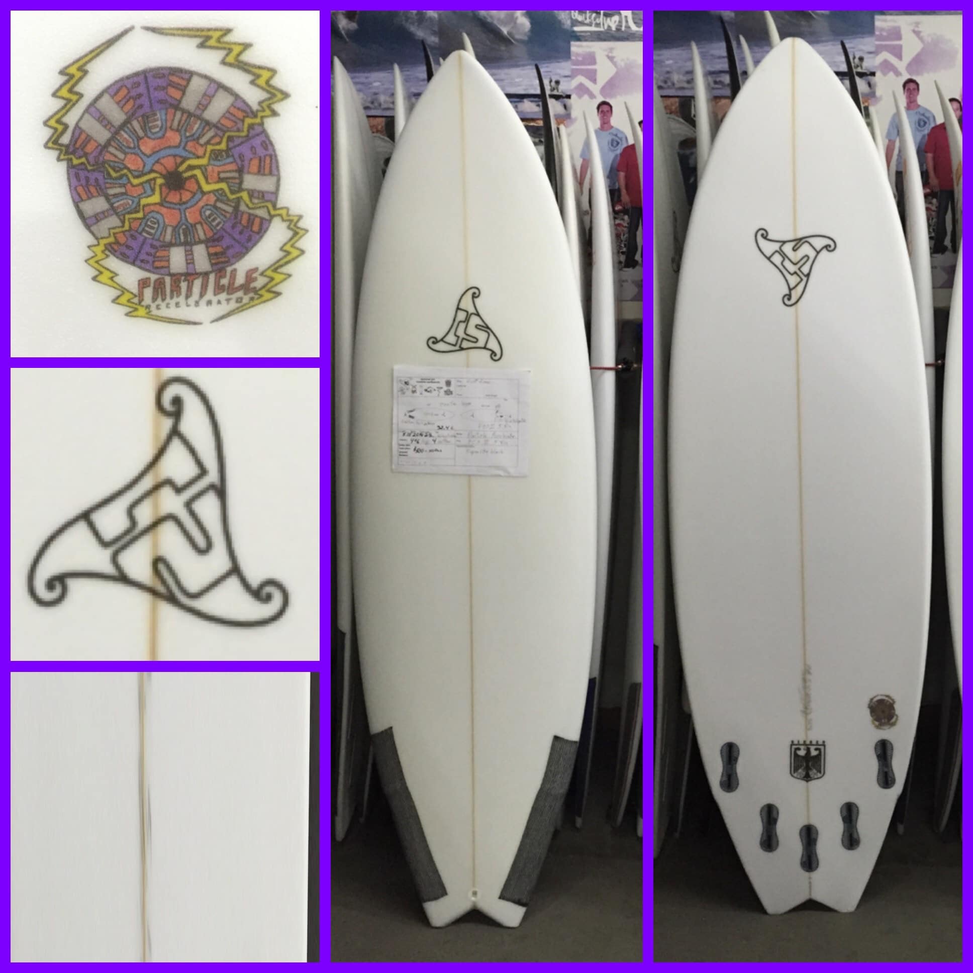 Summer Jet Particle Accelerator (5'10" x 20 1/4" x 2 1/2" 32.4L) FCS II 5 fin