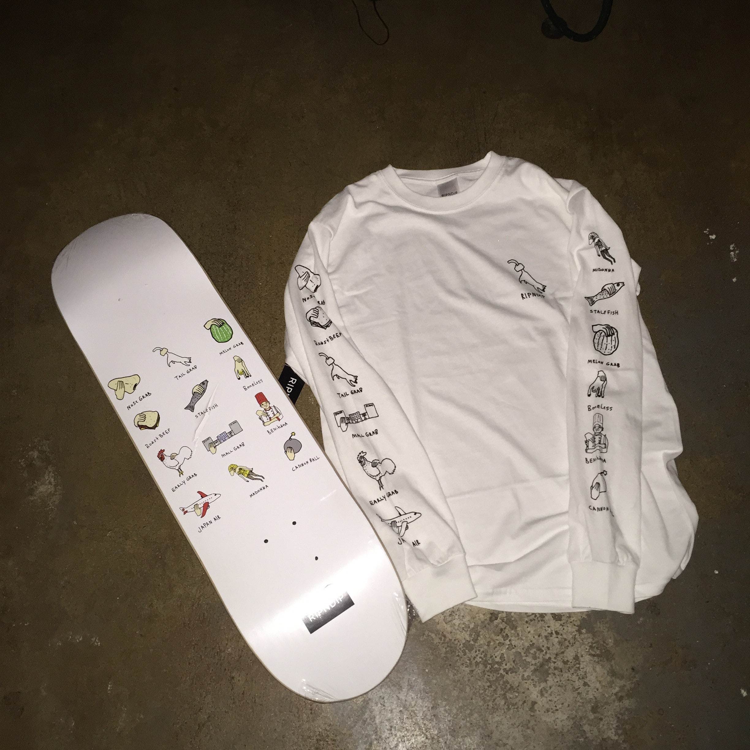 Rip n Dip Grabs long sleeve and deck! 